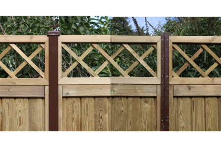 Durapost Classic Channel Cover Strip - Sepia Brown - 2100mm