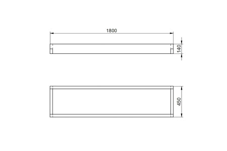 Caledonian Long Raised Bed - 45x180cm