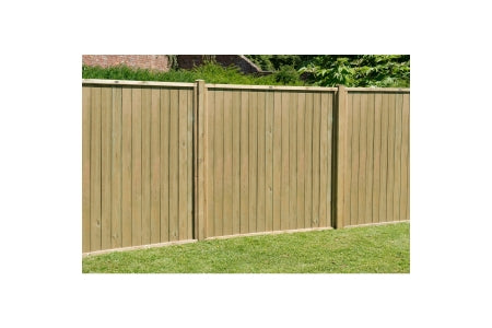 Fence Panel -  Pressure Treated Vertical Tongue and Groove  - 6ft x 6ft
