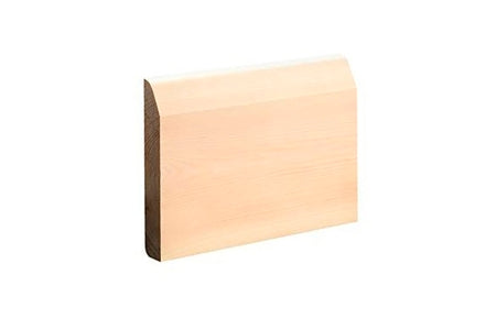 Bsw Redwood CHAMFERED/PENCIL Round Skirting 5TH 19 x 100mm Finished Size 14 x 94mm