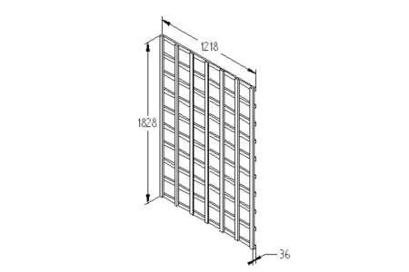 Forest Garden Trellis  - 6 x 4 ft - Pack of 6