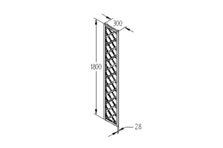 Forest Garden Hidcote Lattice - 180 x 300mm - Pack of 6