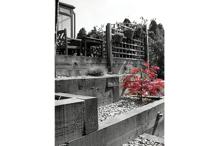 Incised Treated UC4 Sleeper Brown - 100 x 200mm x 2.4m