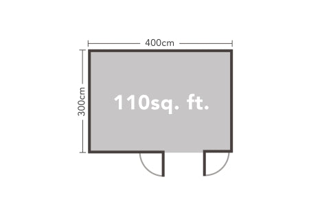 Chiltern Cabin Double Glaze Underlay and Felt - 4 x 3m
