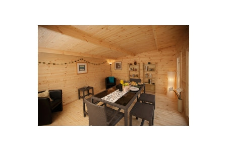 Mendip Pent Log Cabin No Underlay - 5 x 4m