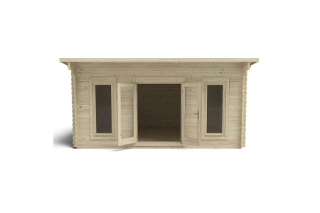 Mendip Pent Log Cabin and Underlay - 5 x 4m