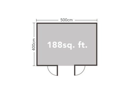Mendip Log Cabin Underlay and Felt 34 - 5 x 4m