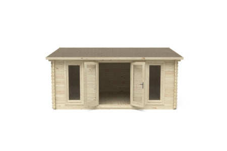 Rushock Apex Log Cabin and Underlay - 5 x 4m