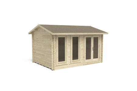 Chiltern Cabin Single Glaze No Underlay Installed - 4 x 3m