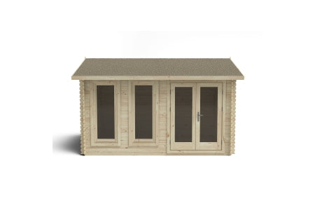 Chiltern Log Cabin Double Glaze and Underlay - 4 x 3m