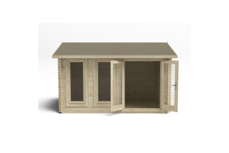 Chiltern Cabin Single Glaze and Shingles - 4 x 3m