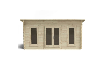 Elmley Pent Log Cabin and Underlay - 5 x 3m