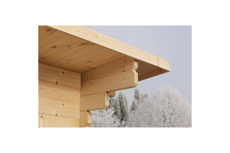 Mendip Pent Log Cabin and Underlay - 5 x 4m