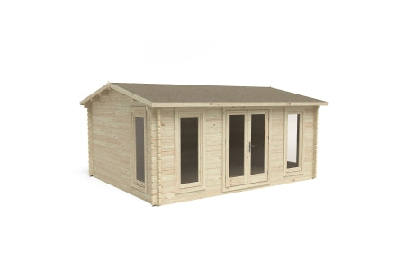 Rushock Apex Log Cabin and Underlay - 5 x 4m