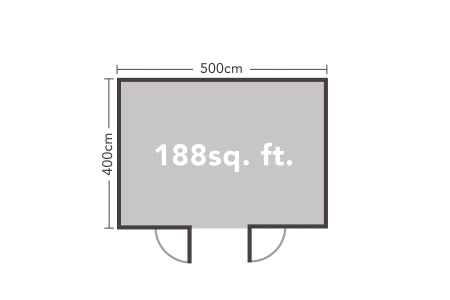 Rushock Log Cabin Underlay and Felt - 5 x 4m