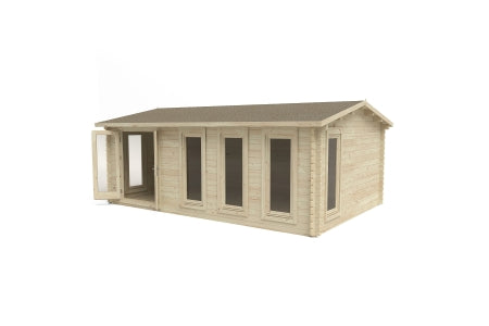 Blakedown Log Cabin and Felt Shingles -  6 x 4m