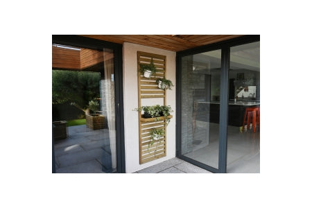 Slatted Wall Planter 1 Shelf - 1800 x 600 x 35mm