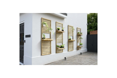 Slatted Wall Planter 1 Shelf - 1800 x 600 x 35mm