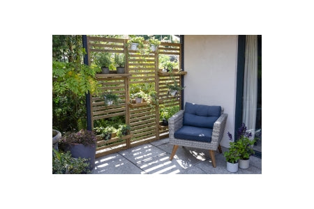 Slatted Wall Planter 1 Shelf - 1800 x 600 x 35mm