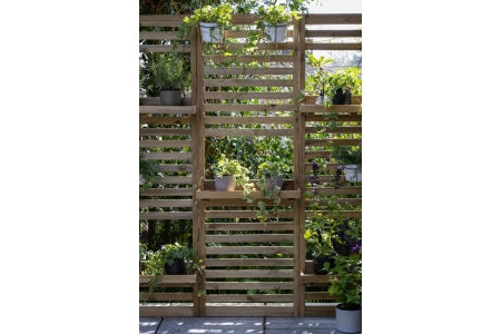 Slatted Wall Planter - 2 Shelf - 1800 x 600 x 35mm
