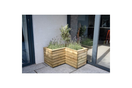 Linear Corner Planter - 440 x 800 x 800mm