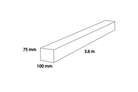 Regularised Treated Timber C16 - 75mm x 100mm x 4.2m