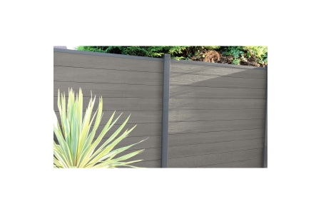 Composite Fence Kit - 6ft Bolt-Down - Piranha Antique Grey - 6ft