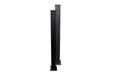 Readymade Gates  - RMGP16 Aluminium Flanged Gate Post - 100 x 100 x 3000mm - Black