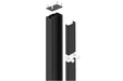 Readymade Gates - Aluminium Pedestrian Post - Black