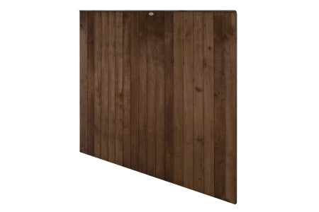 Fence Panel - Forest Garden Brown Pressure Treated Closeboard - 6ft x 5ft