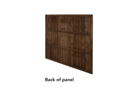 Fence Panel - Forest Garden Brown Pressure Treated Closeboard - 6ft x 5ft