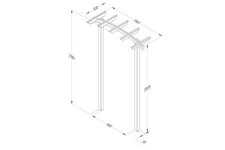 Hanbury Dome Top Arch