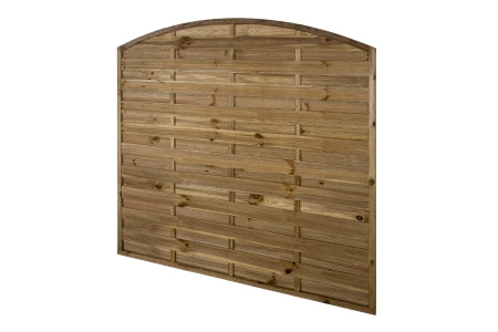 Pressure Treated Decorative Dome Top Fence Panel - 1.83m x 1.83m