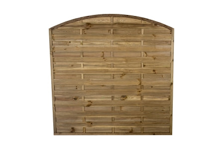 Pressure Treated Decorative Dome Top Fence Panel - 1.83m x 1.83m
