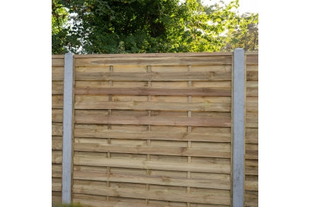 Fence Panel - Pressure Treated Decorative Flat Top - 1.83m x 1.83m