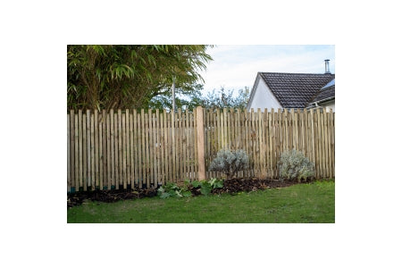 Fence Panel - Pressure Treated Contemporary Picket Fence - 6ft x 3ft