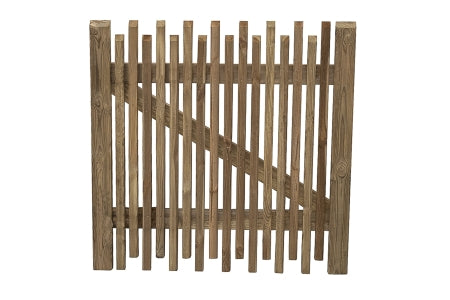 Contemporary Picket Gate - 3ft 0.90m - High Hd