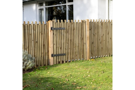 Contemporary Picket Gate - 3ft 0.90m - High Hd