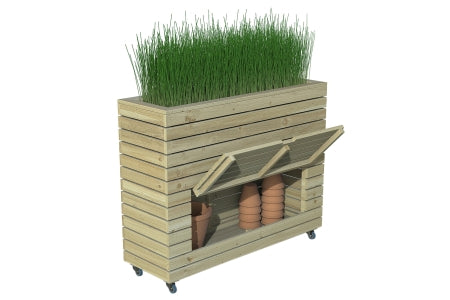 Linear Planter - Tall with Wheels