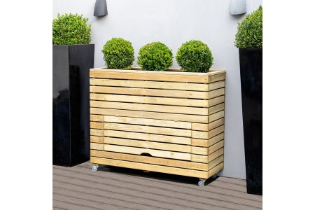 Linear Planter - Tall with Wheels