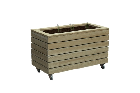 Linear Planter - Double with Wheels