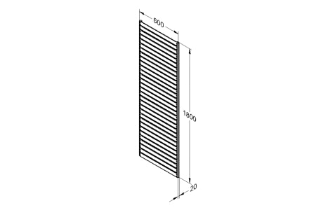 Slatted Trellis - 180 x 60cm