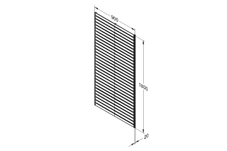 Slatted Trellis - 180 x 90cm - Pack 10