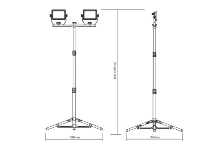 LED Portable 240V Worklight with Tripod