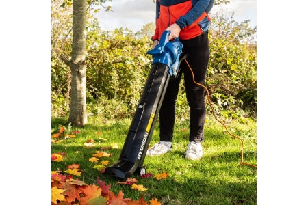 Hyundai 3-in-1 Electric Garden Vacuum, Leaf Blower & Mulcher
