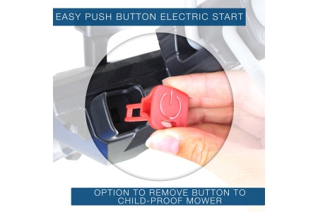 Hyundai 17"/42cm 139cc Electric-Start Self-Propelled Petrol Lawnmower HYM430SPE