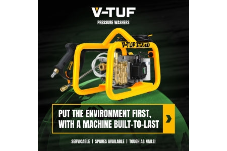 V-TUF HDC140 110V Professional Electric Pressure Washer - 1750psi, 100Bar 8L/min