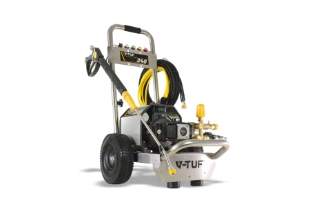 V-TUF 240T - 240V Compact, Industrial, Mobile Electric Pressure Washer - 1450psi, 100Bar, 12L/min