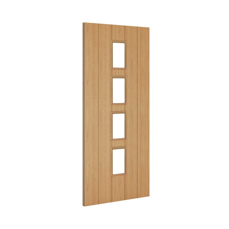 Deanta Galway Unfinished Oak Glazed Door