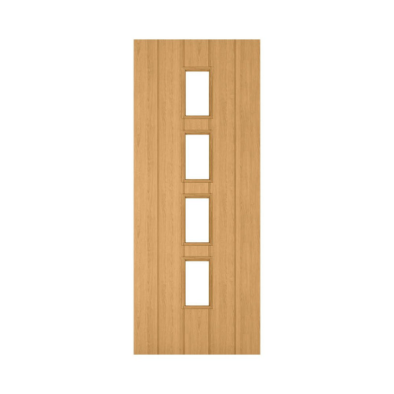 Deanta Galway Unfinished Oak Glazed Door
